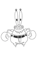 SpongeBob SquarePants kleurplaat 1